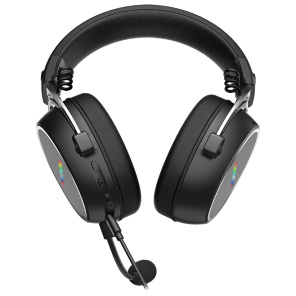 Căști Hator Hypergang 3 USB Silver Black Cu fir/ Gaming photo 4 Căști Hator Hypergang 3 USB Silver Black Cu fir/ Gaming photo 4
