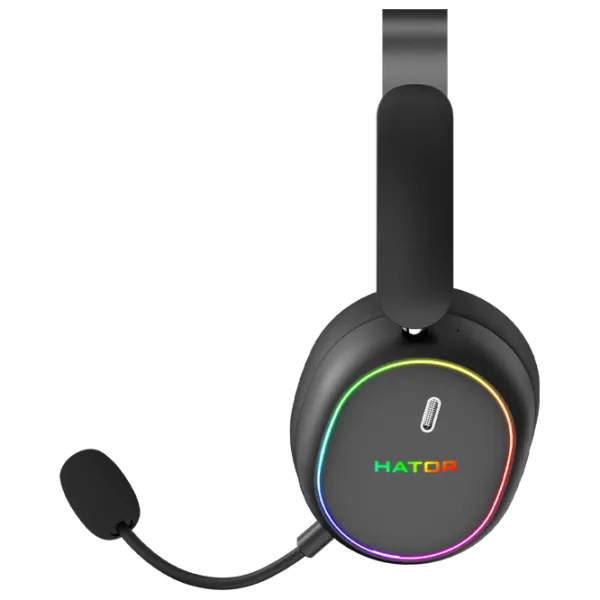 Наушники Hator Phoenix 2 Серебристый Черный Беспроводные/ Игровой photo 3 Наушники Hator Phoenix 2 Серебристый Черный Беспроводные/ Игровой photo 3