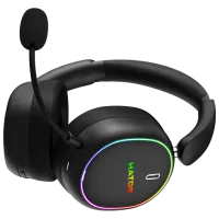 Наушники Hator Phoenix 2 Серебристый Черный Беспроводные/ Игровой photo 4