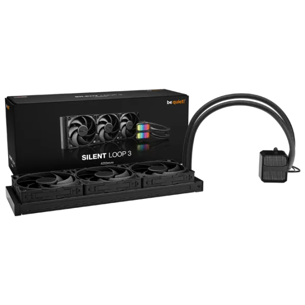 Жидкостное охлаждение Be quiet! Silent Loop 3 420mm Fluid Dynamic Bearing / 1900 об/мин photo 6