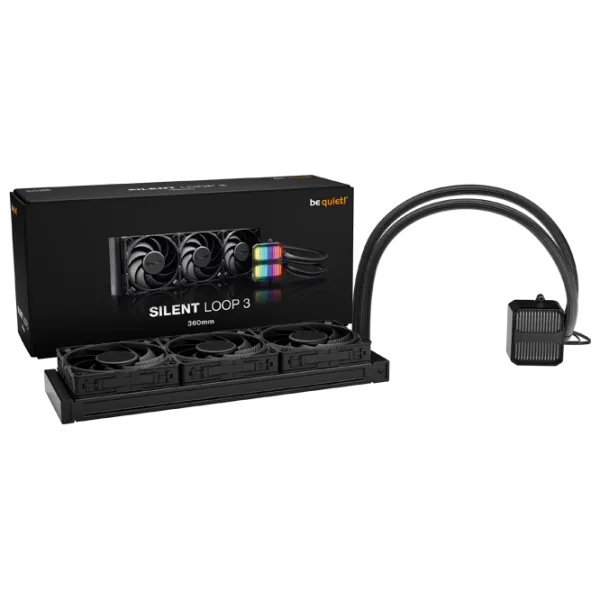 Жидкостное охлаждение Be quiet! Silent Loop 3 360mm Fluid Dynamic Bearing / 1900 об/мин photo 5