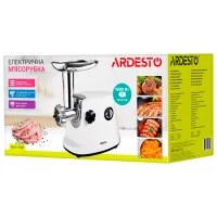 Мясорубка Ardesto MGL-1750R 1700 Вт / 1.6 кг/мин / Белый photo 9