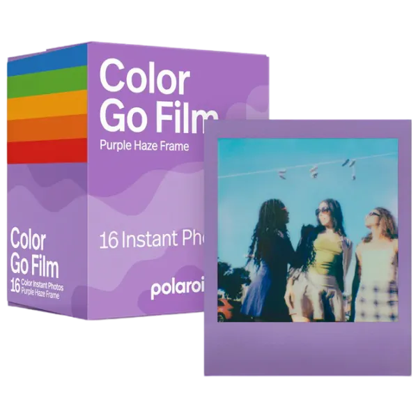 Hârtie foto pentru Polaroid Go / / Purple photo 1 Hârtie foto pentru Polaroid Go / / Purple photo 1