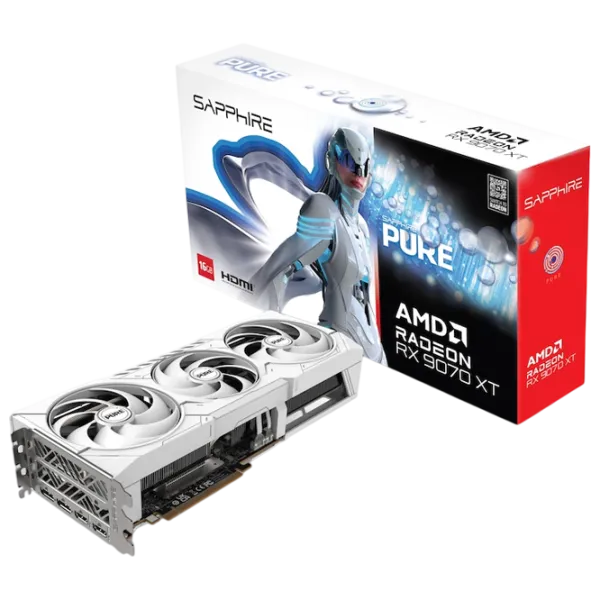 Placă video Sapphire PURE Radeon RX 9070 XT PCI Express x16 5.0 / 16 GB photo 4