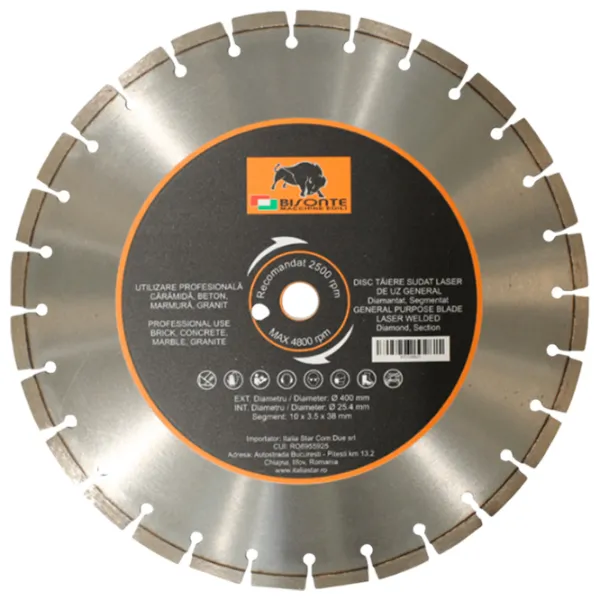Disc diamantat segmentat Bisonte BT0009521  photo 1