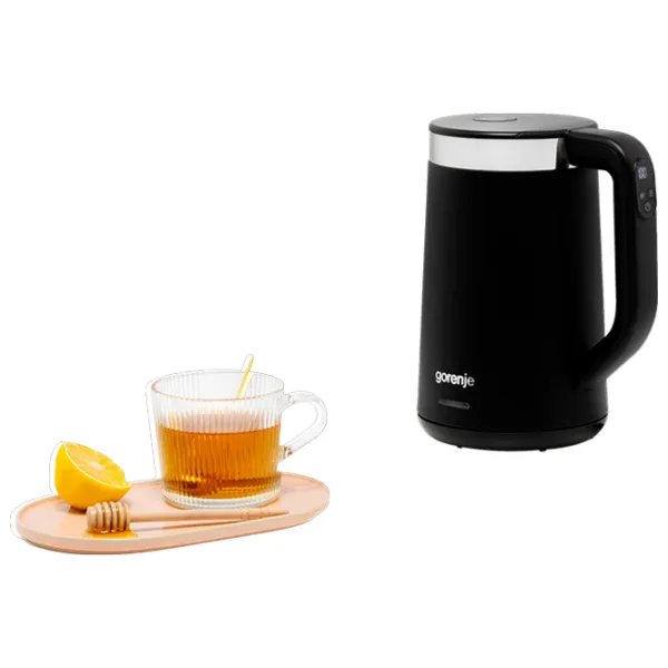 Электрочайник Gorenje K17TRDW 1.7л / Скрытый / Черный photo 2