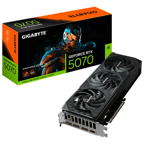 Placă video Gigabyte GeForce RTX 5070 WindForce OC PCI Express x16 5.0 / 12 GB photo 10