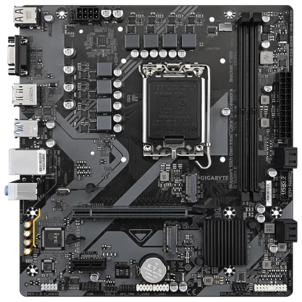 Материнская плата Gigabyte B760M E micro ATX / Intel B760M photo 1