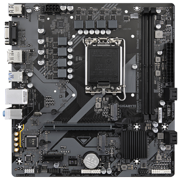 Материнская плата Gigabyte B760M E micro ATX / Intel B760M photo 1