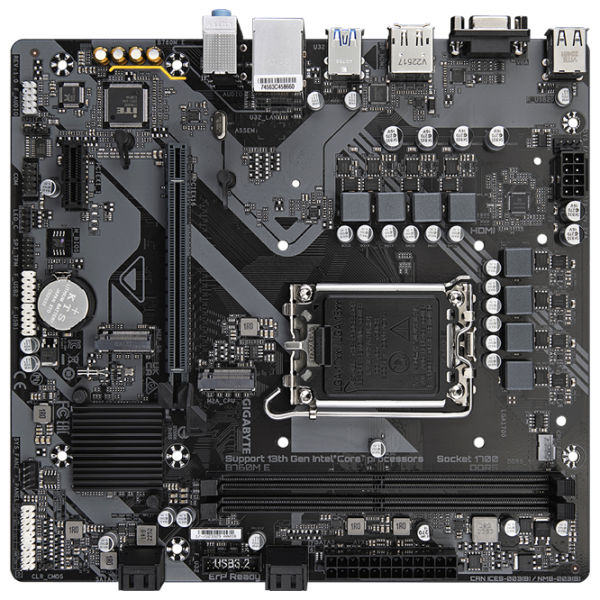 Материнская плата Gigabyte B760M E micro ATX / Intel B760M photo 2