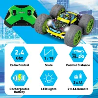 Mașină Exost Cross Flash Car 360 20293 / 2.4 GHz / Gray Multicolor photo 7