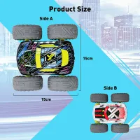Mașină Exost Cross Flash Car 360 20293 / 2.4 GHz / Gray Multicolor photo 9