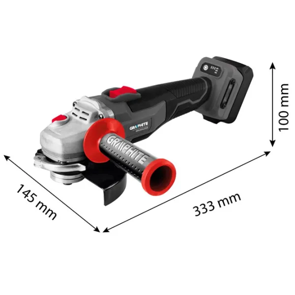 Polizor Graphite 58GE142 Unghiular / / Red photo 4