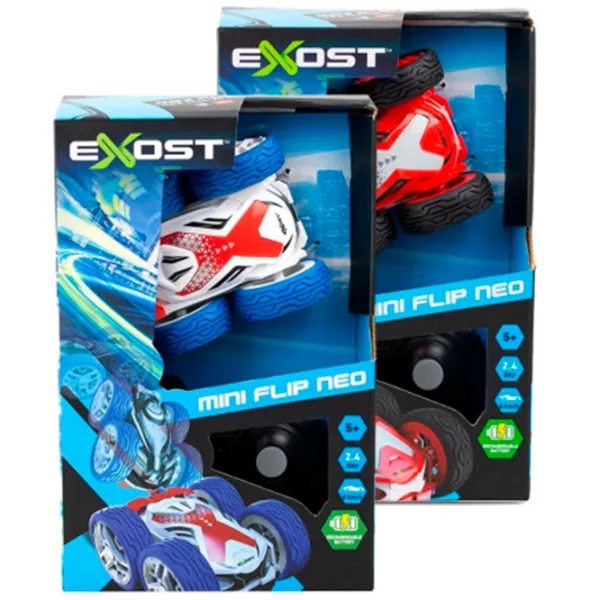 Mașină Exost Silverlit Mini Flip Neo 20290 8 km/h / 2.4 GHz / Black Multicolor photo 5
