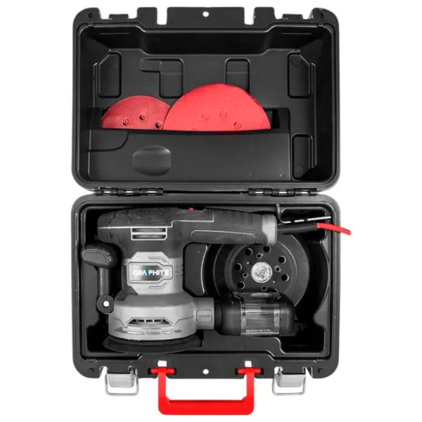Șlefuitor Graphite 59G349 Cu excentric / 450 W / Black photo 6