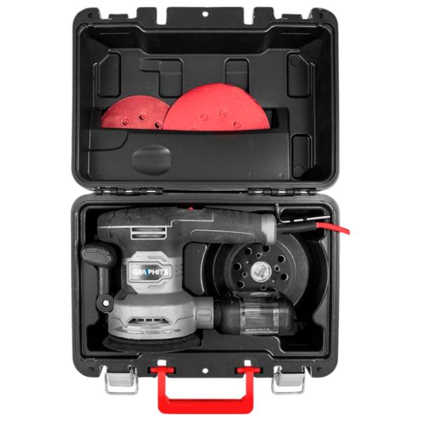 Șlefuitor Graphite 59G349 Cu excentric / 450 W / Black photo 6
