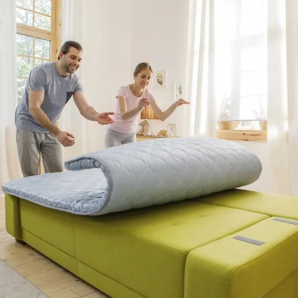 Topper Dormeo Roll Up Green Tea 200 x 90 cm / 5 cm / spumă Ecocell  photo 4