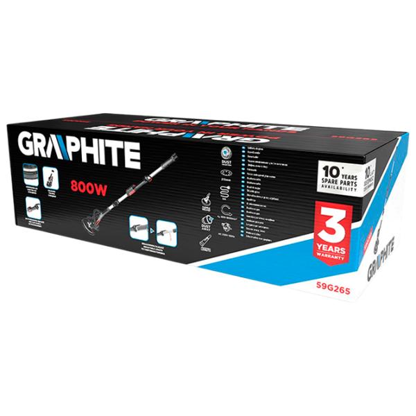 Șlefuitor Graphite 59G265 Pentru pereți / 800 W / Black photo 21 Șlefuitor Graphite 59G265 Pentru pereți / 800 W / Black photo 21