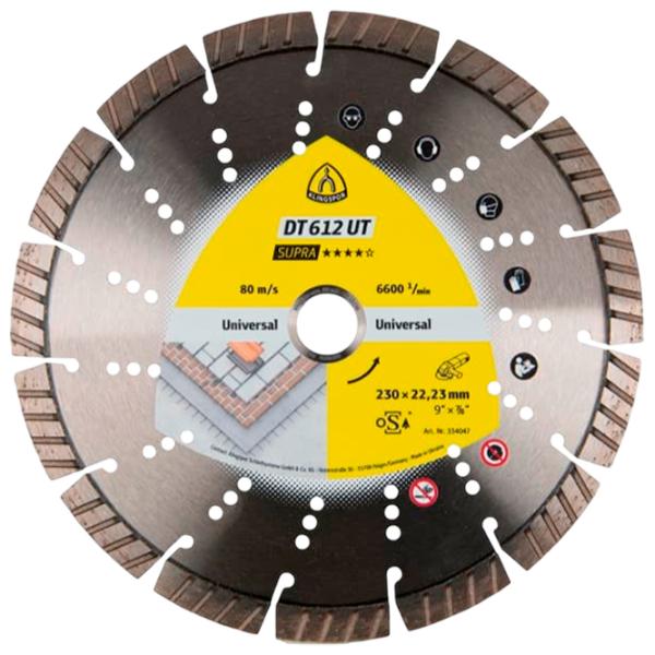 Disc diamantat segmentat Klingspor SUPRA DT612UT  photo 1 Disc diamantat segmentat Klingspor SUPRA DT612UT  photo 1