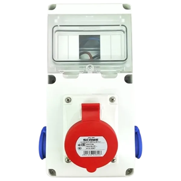 Bloc cu priză Scame 633.RO0024 220 - 240 V / / White photo 1