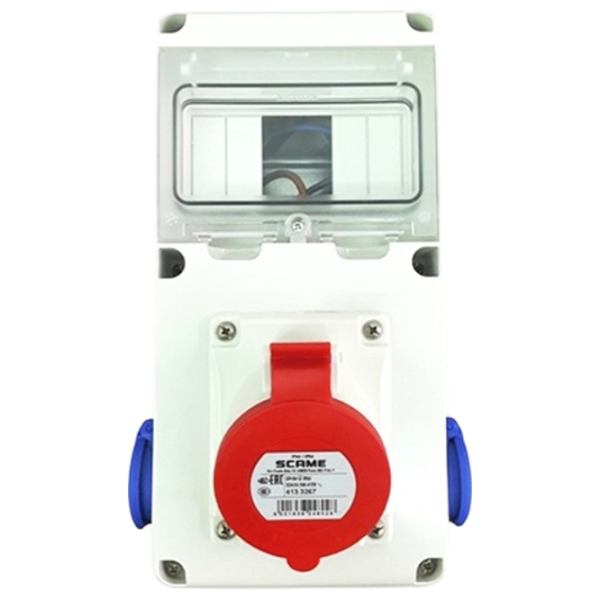 Bloc cu priză Scame 633.RO0024 220 - 240 V / / White photo 1