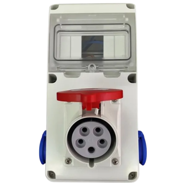 Блок с розеткой Scame 633.RO0013 220 - 240 В / Тип DIN / Белый photo 1