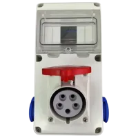 Блок с розеткой Scame 633.RO0013 220 - 240 В / Тип DIN / Белый