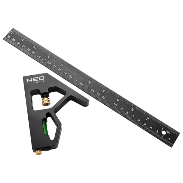 Echer NEO Tools 72-127 300 mm Dreptunghiulară / Aluminiu photo 2