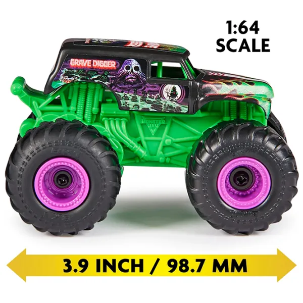 Mașină Spin Master Monster Jam Grave Digger 6068563  / 2.4 GHz / Violet Green photo 5 Mașină Spin Master Monster Jam Grave Digger 6068563  / 2.4 GHz / Violet Green photo 5