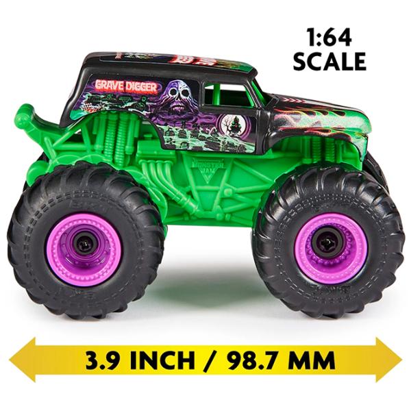 Mașină Spin Master Monster Jam Grave Digger 6068563  / 2.4 GHz / Violet Green photo 5 Mașină Spin Master Monster Jam Grave Digger 6068563  / 2.4 GHz / Violet Green photo 5