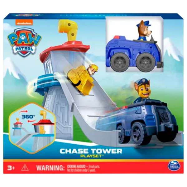 Pistă auto Spin Master Paw Patrol Tower Mini Playset 6071183  / / Yellow Gray photo 1
