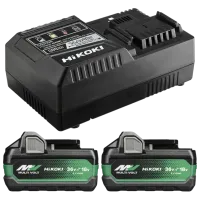 Комплект из аккумулятора и зарядного устройства Hikoki UC18YSL3WJZ Li-Ion / 8 Ач / 36 В