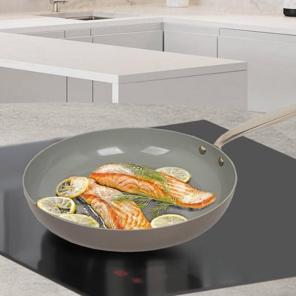 Сковорода Maestro Frying Pan MR-1209-24 Классический / 24 см / Бежевый photo 5