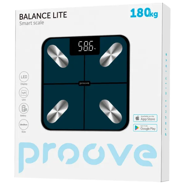 Cântar de podea Proove Balance Lite 180 kg / Blue photo 4