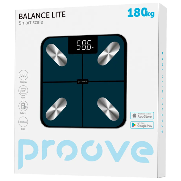 Cântar de podea Proove Balance Lite 180 kg / Blue photo 4
