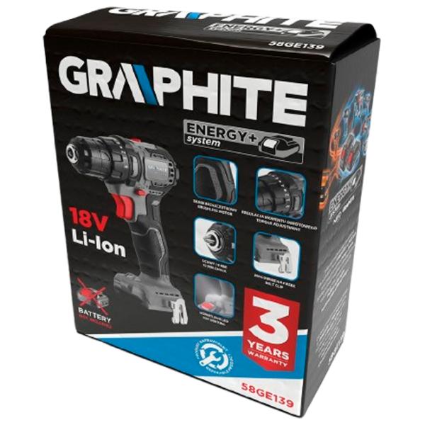 Дрель-шуруповерт Graphite 58GE139 1350 об/мин photo 2