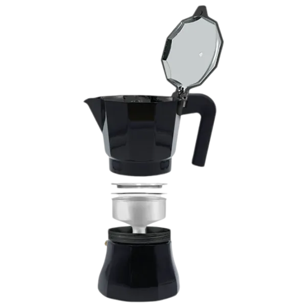 Гейзерная кофеварка Maestro Mr-1658-9 0.45л / Алюминий / Черный photo 2