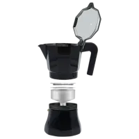 Гейзерная кофеварка Maestro Mr-1658-9 0.45л / Алюминий / Черный photo 2