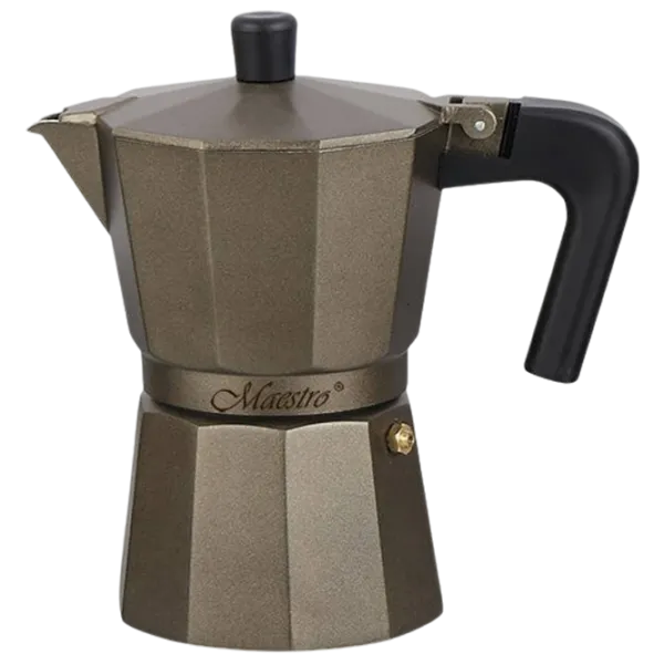 Гейзерная кофеварка Maestro Mr-1658-9 0.15л / Алюминий / Коричневый photo 1