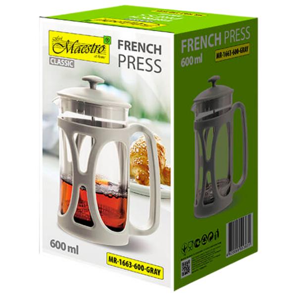 Френч-пресс Maestro Mr-1663-600 0.6л / Прозрачный photo 7