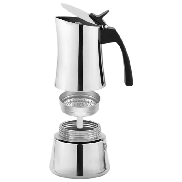 Гейзерная кофеварка Maestro Mr-1668-2 0.1л / Алюминий / Нержавеющая сталь photo 2