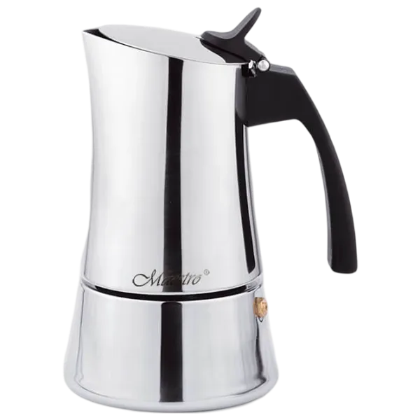 Гейзерная кофеварка Maestro Mr-1668-6 0.3л / Алюминий / Нержавеющая сталь photo 1