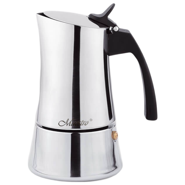 Гейзерная кофеварка Maestro Mr-1668-6 0.3л / Алюминий / Нержавеющая сталь photo 1