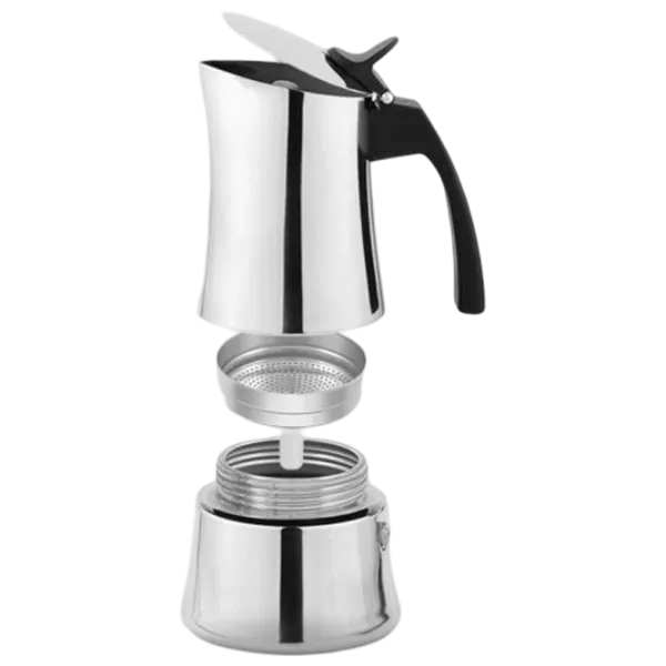 Гейзерная кофеварка Maestro Mr-1668-6 0.3л / Алюминий / Нержавеющая сталь photo 2