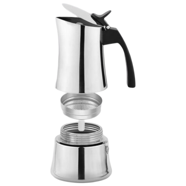 Гейзерная кофеварка Maestro Mr-1668-6 0.3л / Алюминий / Нержавеющая сталь photo 2