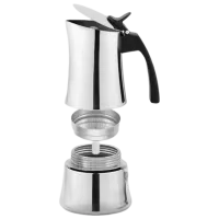 Гейзерная кофеварка Maestro Mr-1668-6 0.3л / Алюминий / Нержавеющая сталь photo 2