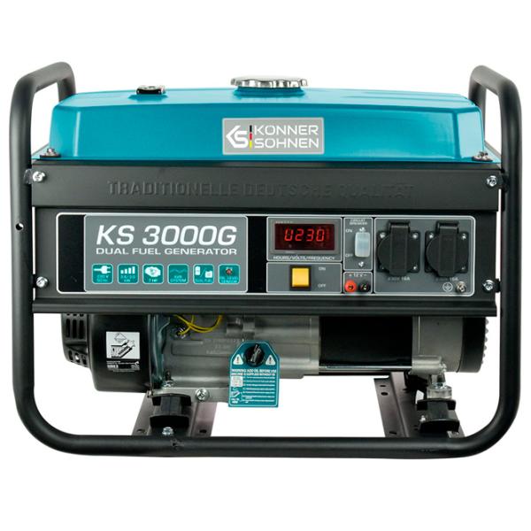 Generator de curent Könner & Söhnen KS3000G 220 V Benzină, gaz / 2.6 kW photo 1 Generator de curent Könner & Söhnen KS3000G 220 V Benzină, gaz / 2.6 kW photo 1