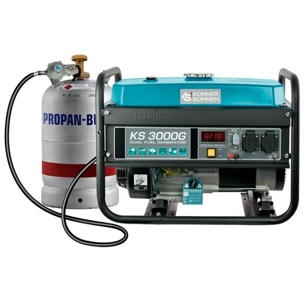 Generator de curent Könner & Söhnen KS3000G 220 V Benzină, gaz / 2.6 kW photo 6 Generator de curent Könner & Söhnen KS3000G 220 V Benzină, gaz / 2.6 kW photo 6