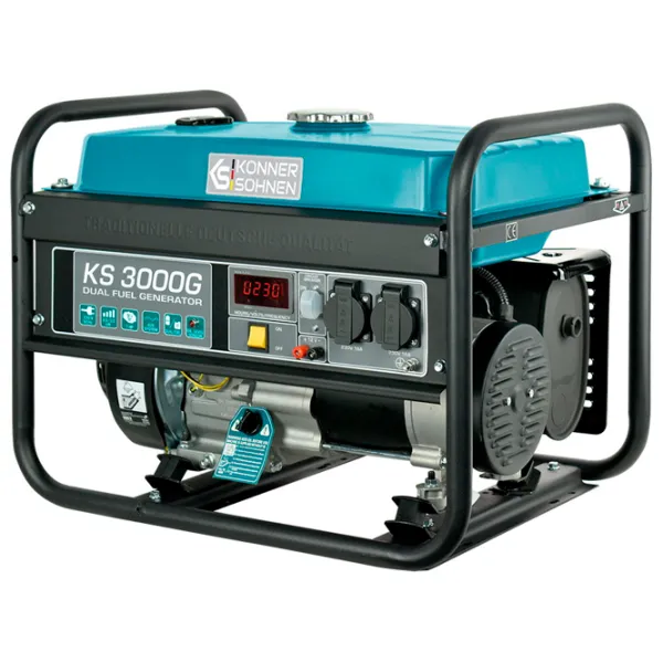 Generator de curent Könner & Söhnen KS3000G 220 V Benzină, gaz / 2.6 kW photo 7 Generator de curent Könner & Söhnen KS3000G 220 V Benzină, gaz / 2.6 kW photo 7