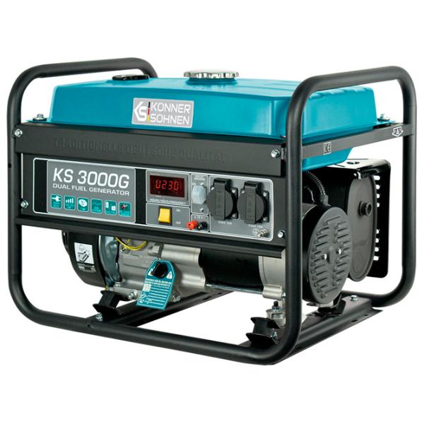 Generator de curent Könner & Söhnen KS3000G 220 V Benzină, gaz / 2.6 kW photo 7 Generator de curent Könner & Söhnen KS3000G 220 V Benzină, gaz / 2.6 kW photo 7